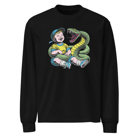 Green Snake Safe Baby - Heavyweight Shirt