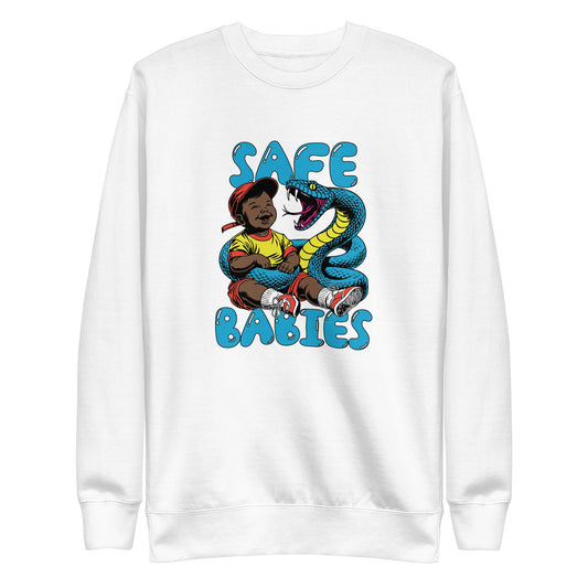 Blue Snake Safe Baby - Premium Sweatshirt